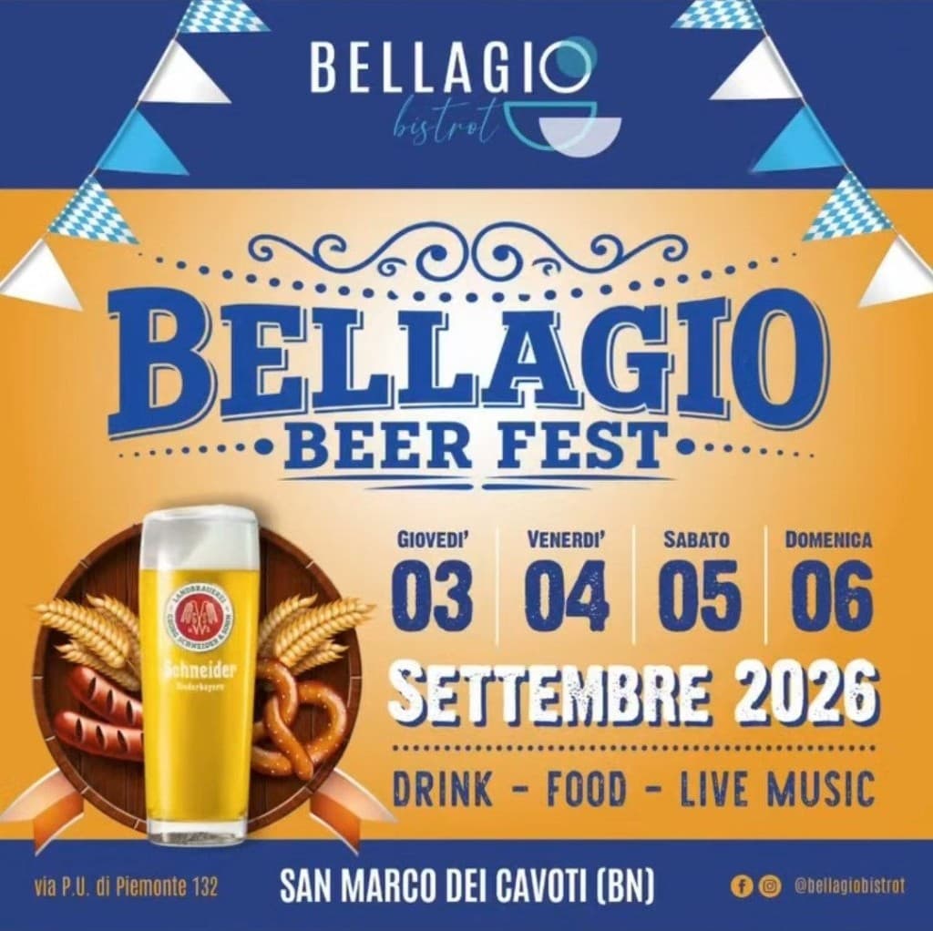 Locandina Bellagio Beer Fest – San Marco dei Cavoti