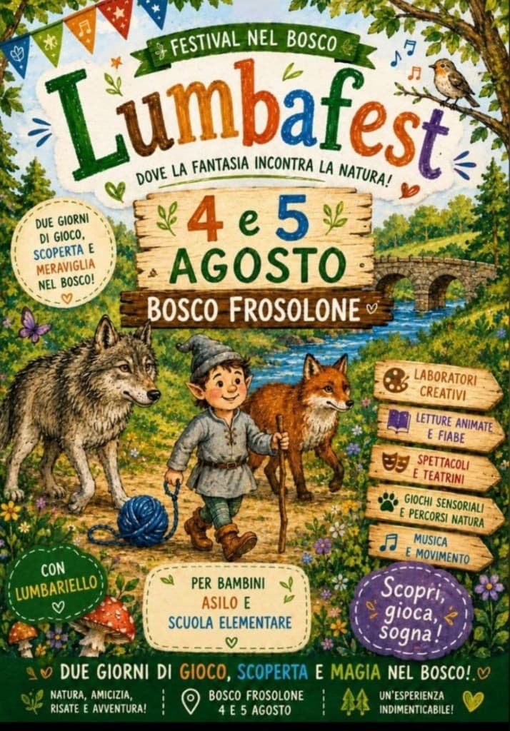 Locandina Lumbafest – Bosco Frosolone, Foiano di Val Fortore