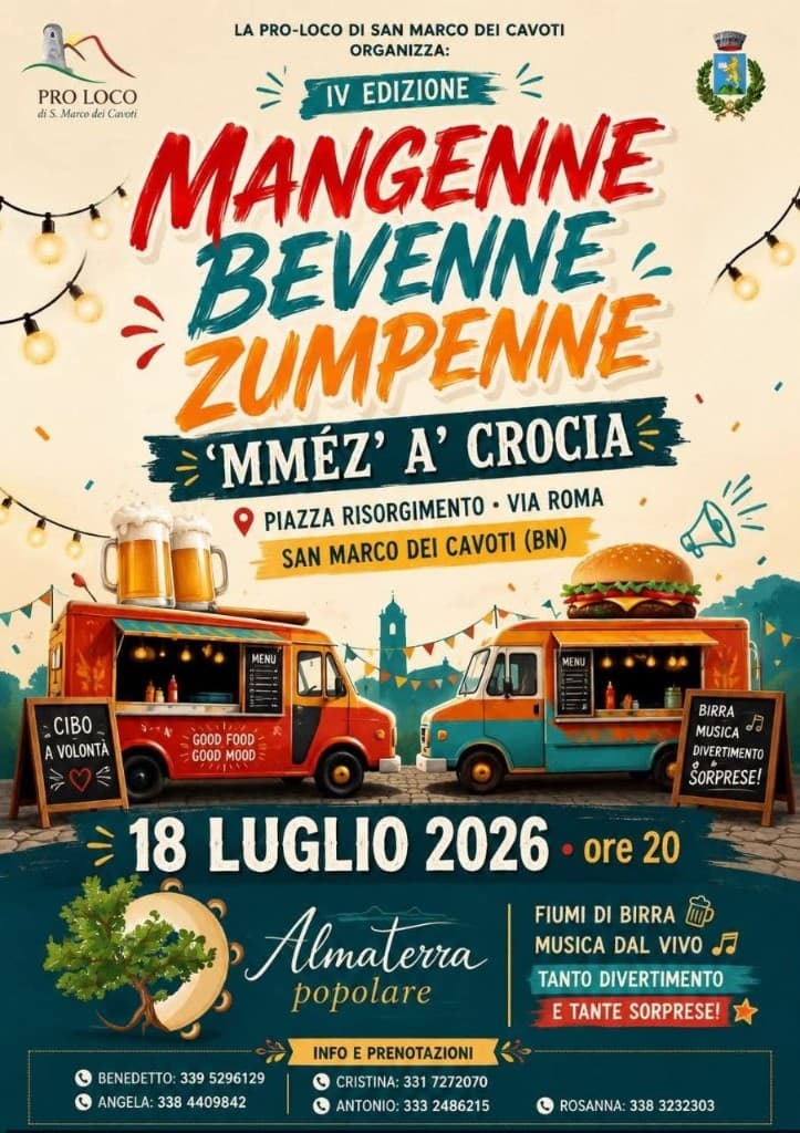 Locandina Mangenne Bevenne Zumpenne IV edizione – San Marco dei Cavoti