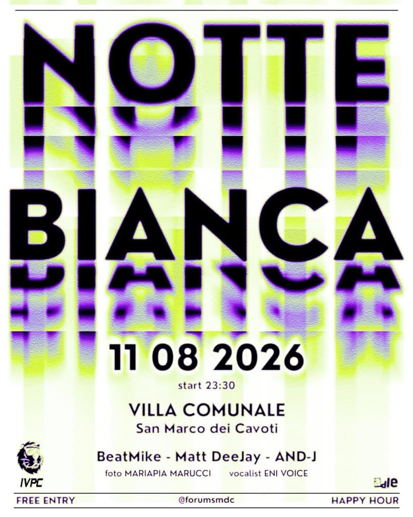 Locandina Notte Bianca Forum SMDC Summer 2026 a San Marco dei Cavoti
