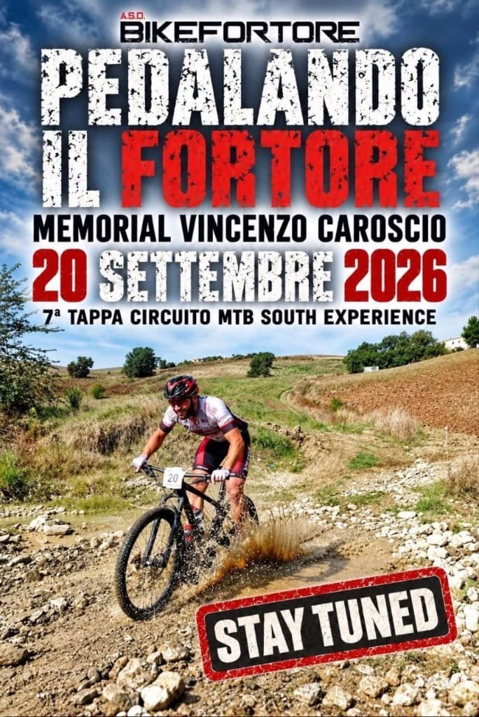 Locandina Pedalando il Fortore – Memorial Vincenzo Caroscio