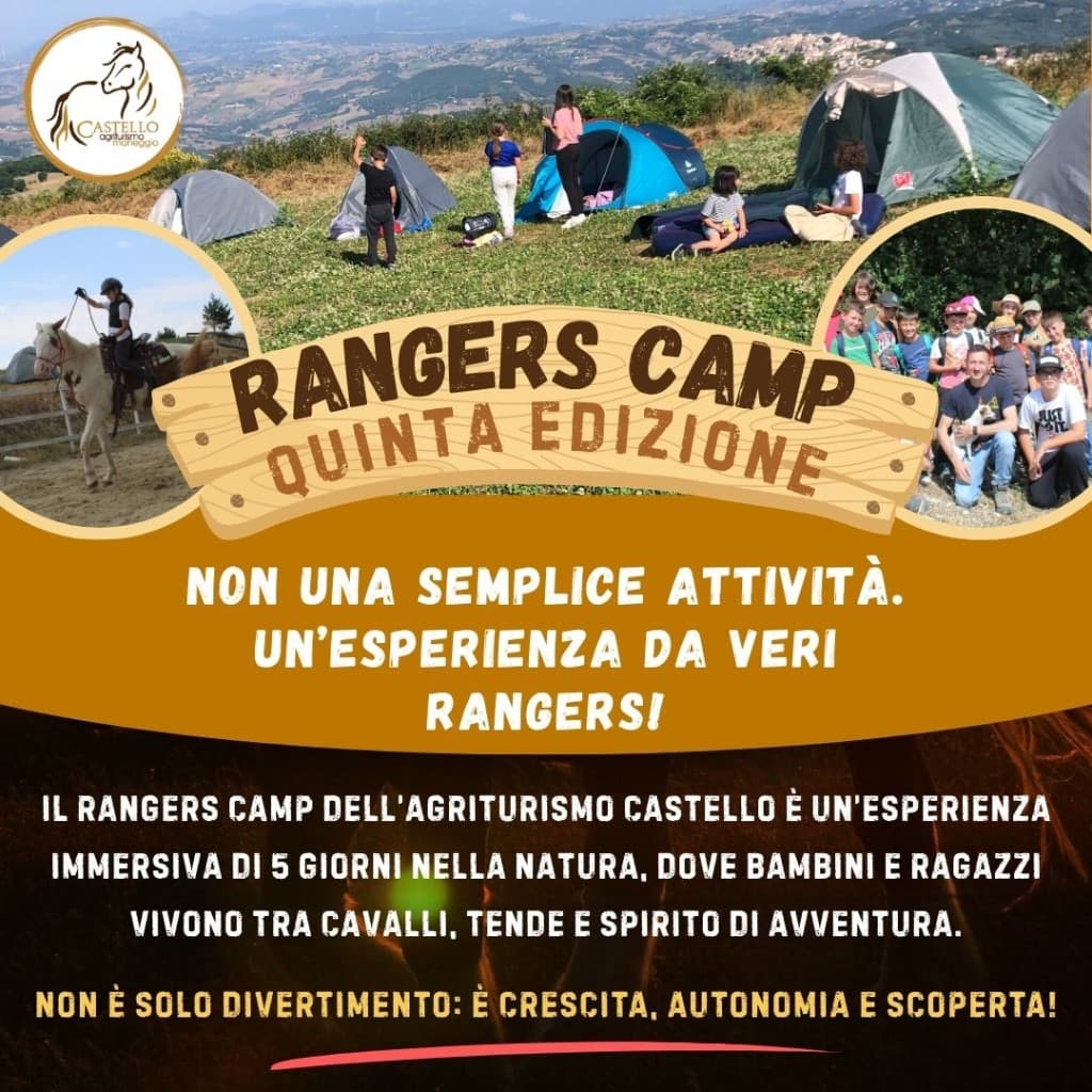 Locandina Rangers Camp quinta edizione – Agriturismo Castello