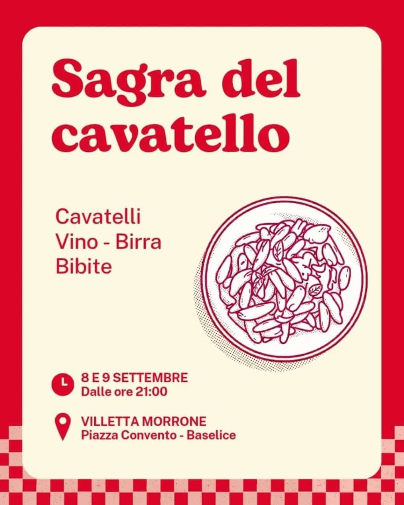 Cavatello Festival poster – Villetta Morrone, Baselice
