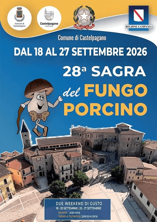 Locandina 28ª Sagra del Fungo Porcino – Castelpagano