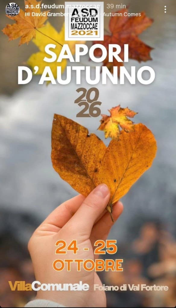 Autumn Flavours 2026 poster – Foiano di Val Fortore