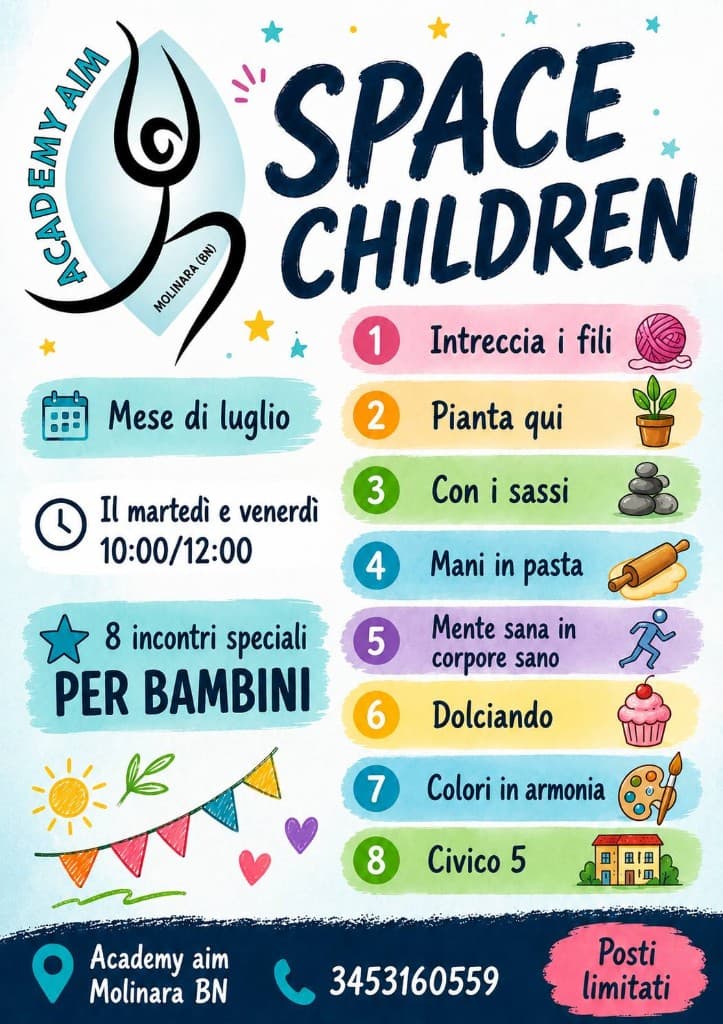 Locandina Space Children – Academy Aim Molinara