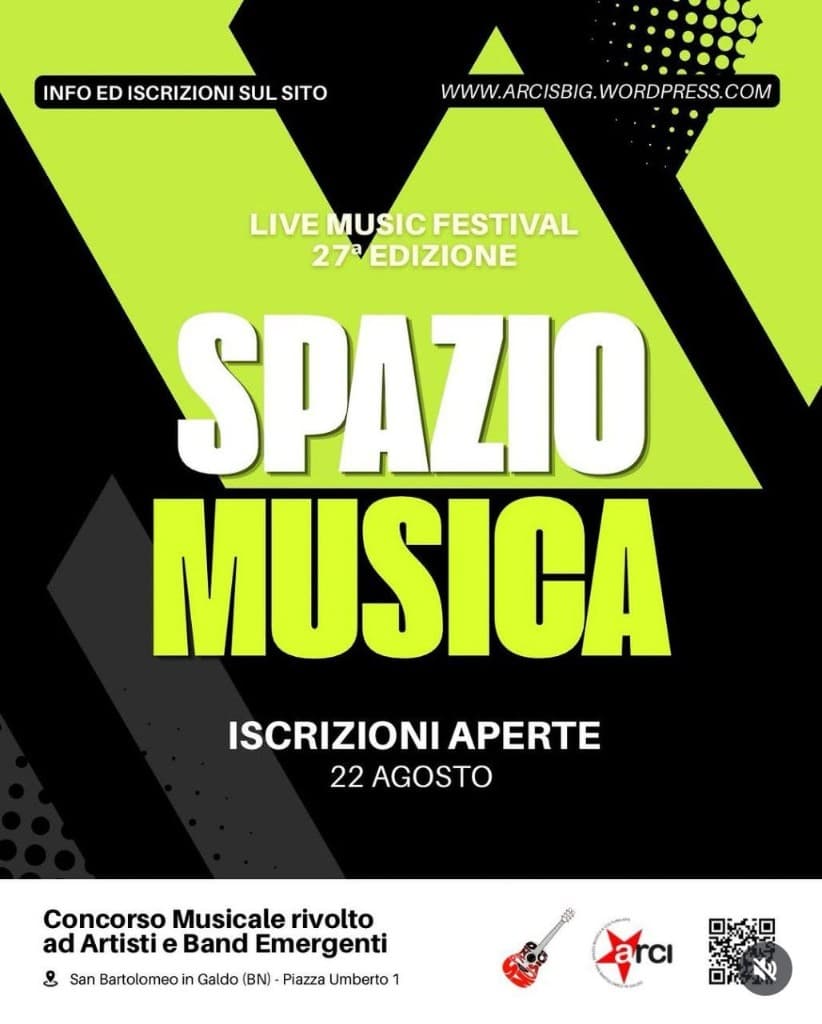 Locandina Spazio Musica 27ª edizione – San Bartolomeo in Galdo