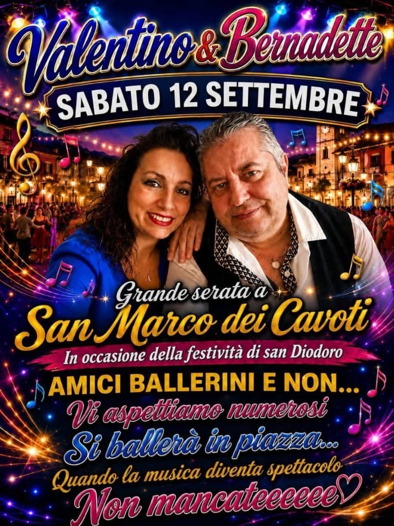 Locandina Valentino & Bernadette – San Marco dei Cavoti