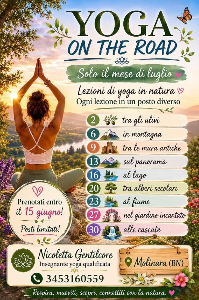 Locandina Yoga on the Road – Molinara